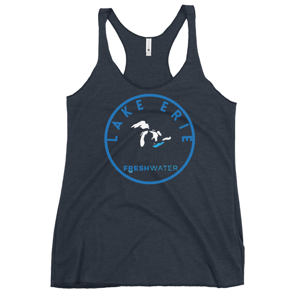Lake Erie Great Lakes Freshwater GL Women's Racerback Tank