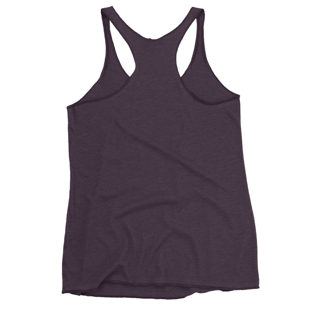 Custom Freshwater Paddle BW Women's Racerback Tank