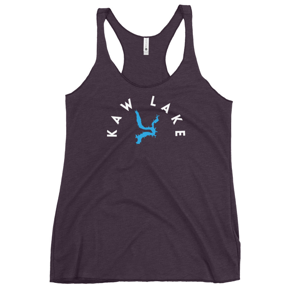 Kaw Lake Oklahoma Freshwater WB Women's Racerback Tank