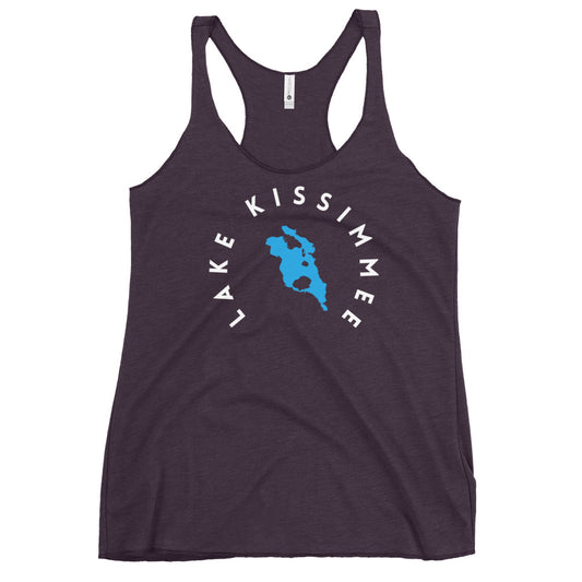 Lake Kissimmee Florida Freshwater WB Women's Racerback Tank