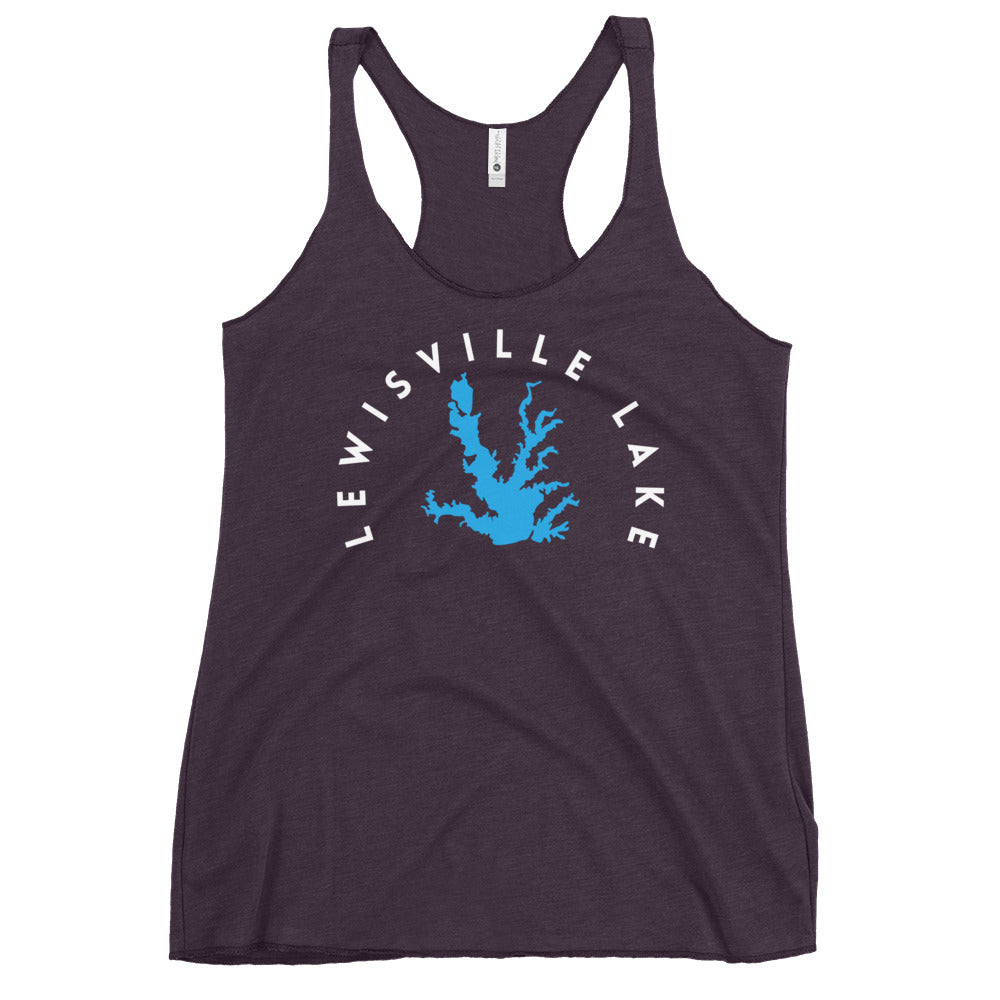Lewisville Lake Texas Freshwater WB Women's Racerback Tank