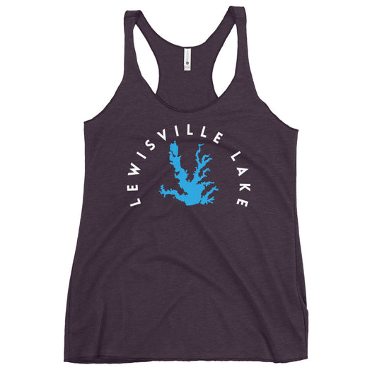 Lewisville Lake Texas Freshwater WB Women's Racerback Tank