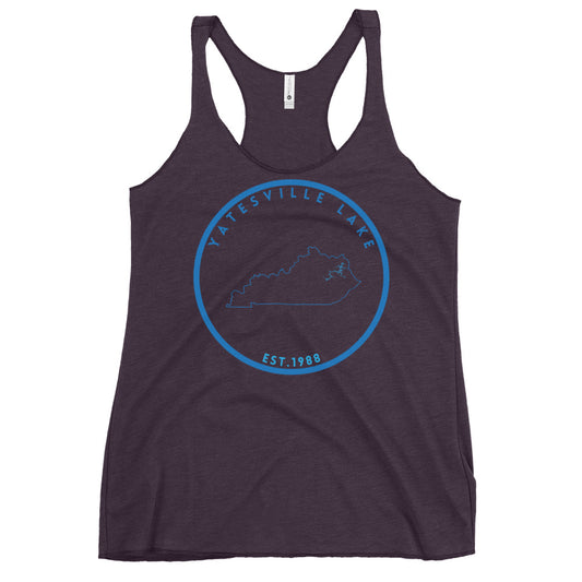 Yatesville Lake Kentucky Freshwater SO Women's Racerback Tank