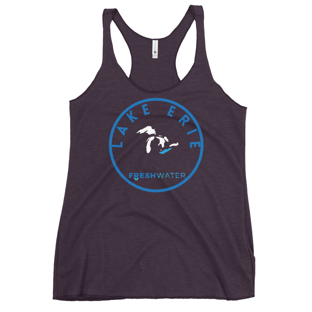 Lake Erie Great Lakes Freshwater GL Women's Racerback Tank