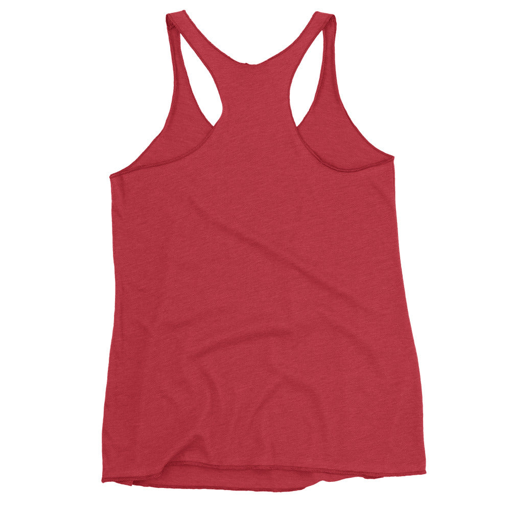 Custom Freshwater Lake Outline Women's Racerback Tank