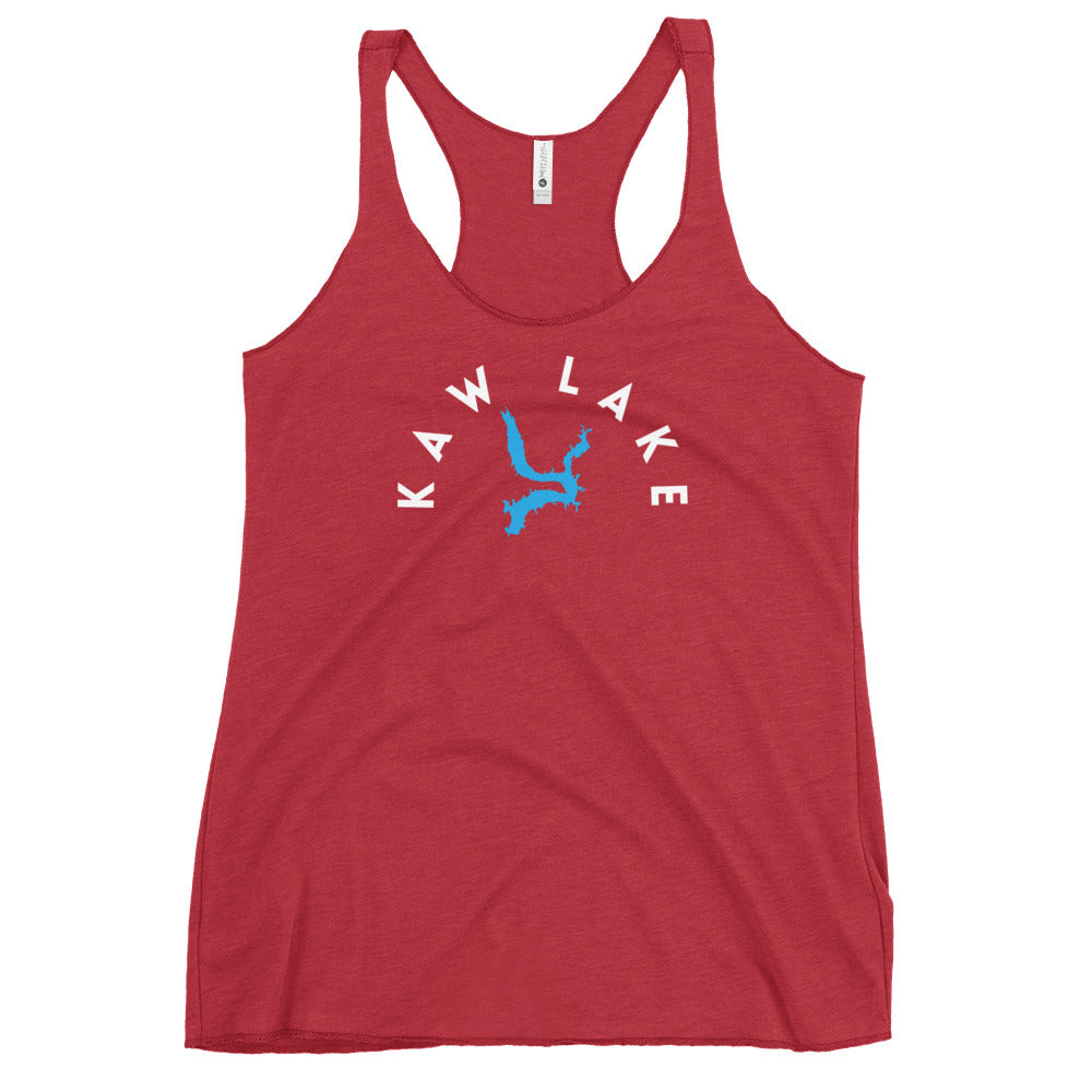 Kaw Lake Oklahoma Freshwater WB Women's Racerback Tank