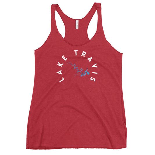 Lake Travis Texas Freshwater WB Women's Racerback Tank