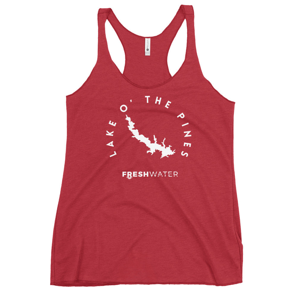 Lake O' the Pines Texas Freshwater WB Women's Racerback Tank