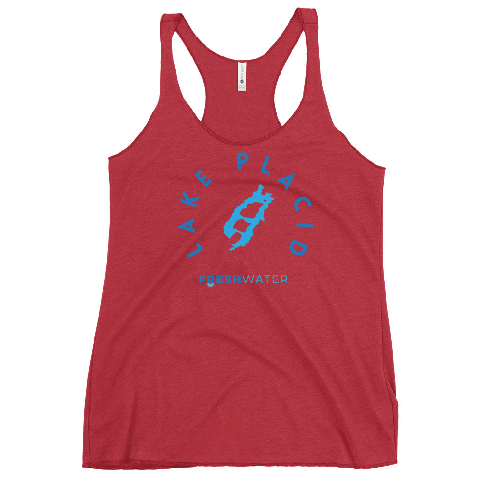 Lake Placid New York Freshwater Women's Racerback Tank