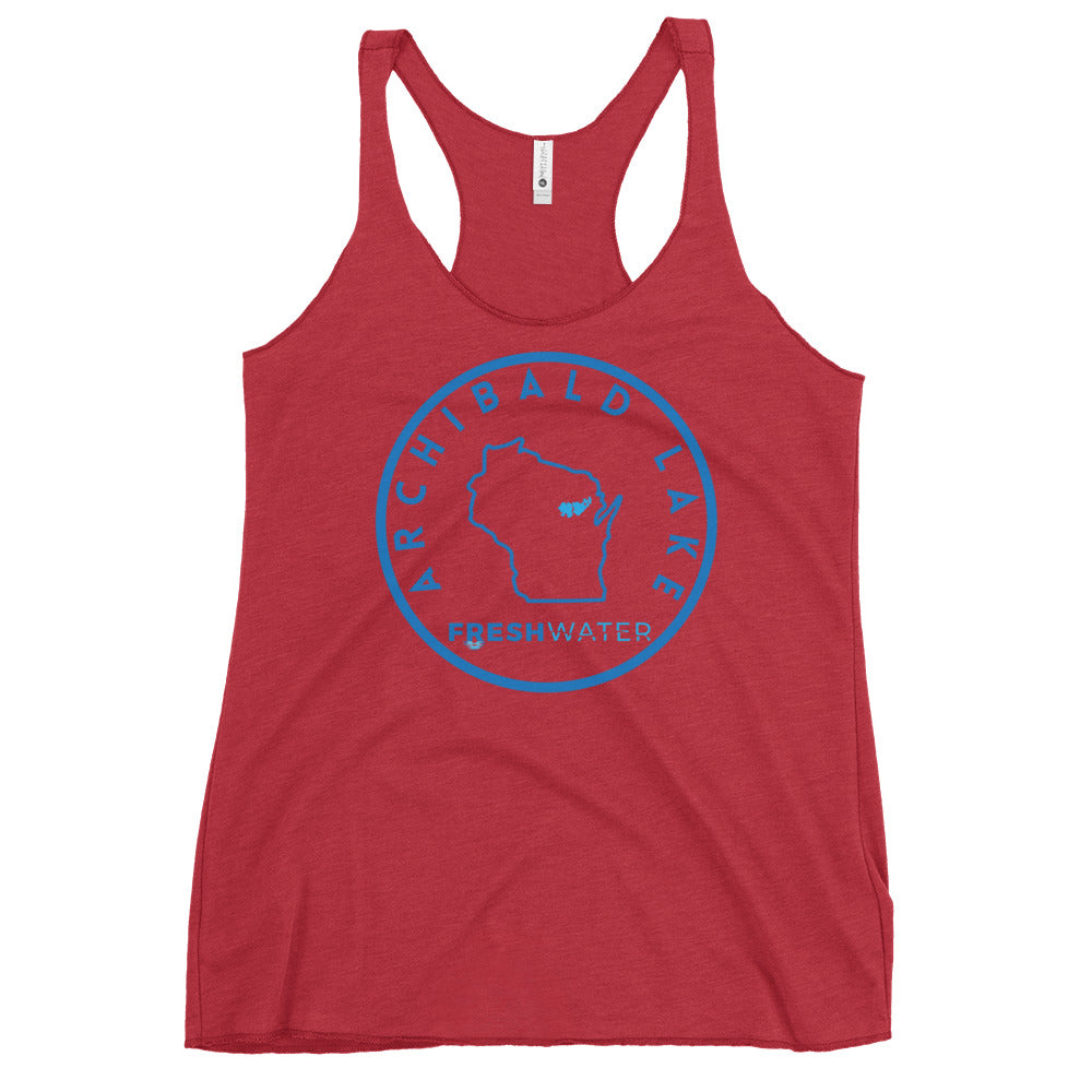 Archibald Lake Wisconsin Freshwater SO Women's Racerback Tank