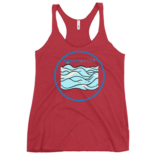 Freshwater Waves Women's Racerback Tank