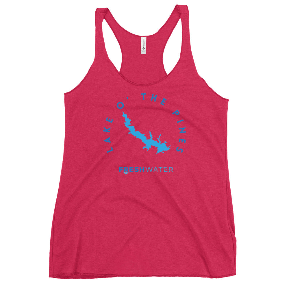 Lake O' the Pines Texas Freshwater B Women's Racerback Tank