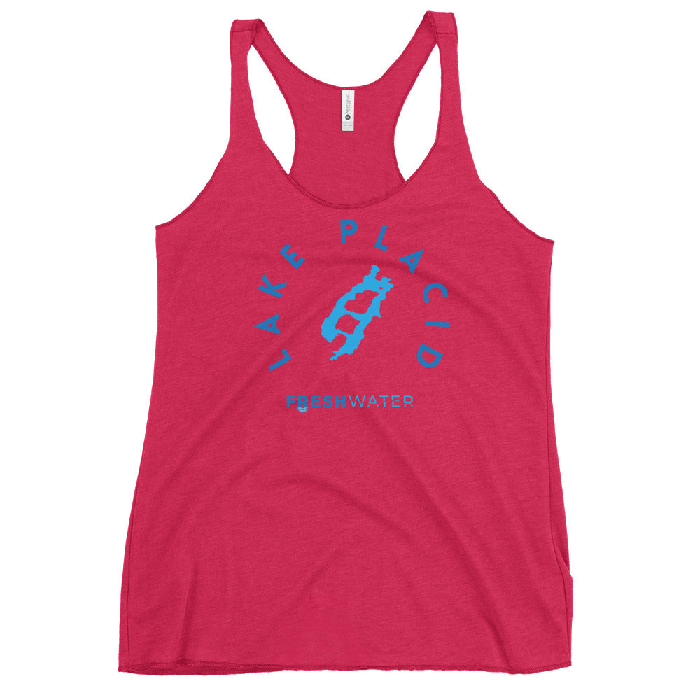 Lake Placid New York Freshwater Women's Racerback Tank