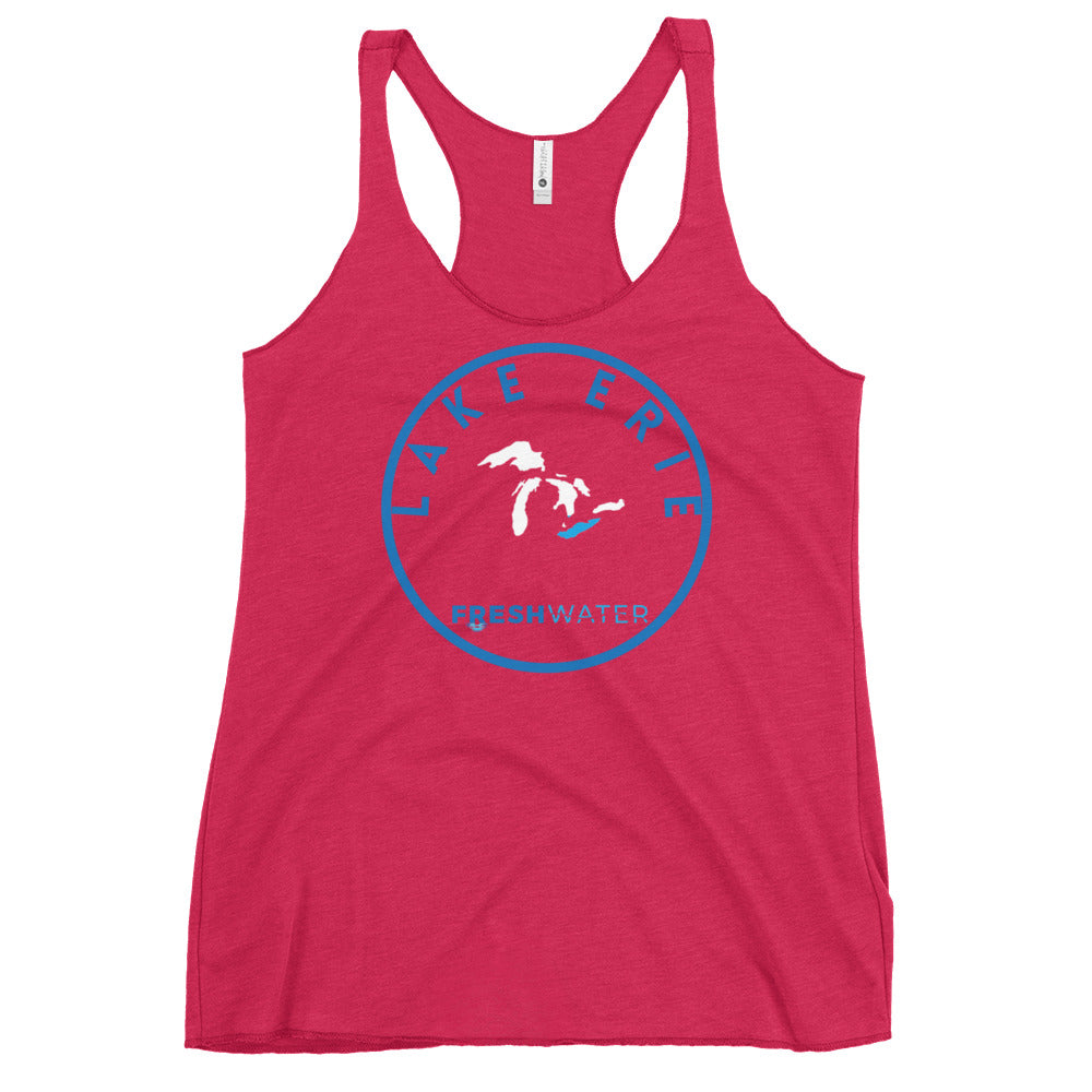 Lake Erie Great Lakes Freshwater GL Women's Racerback Tank