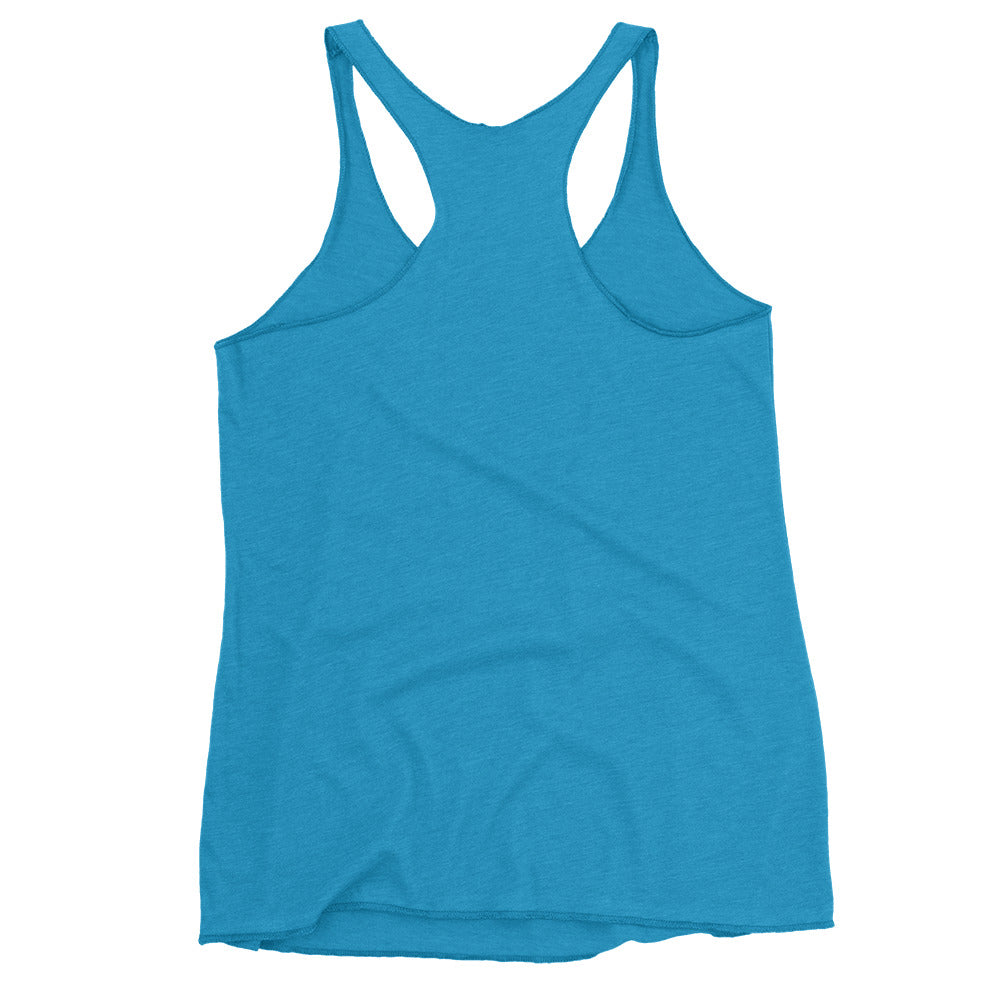 Custom Freshwater Paddle BW Women's Racerback Tank